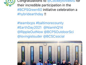 BCPS Green60 Award presentation twitter